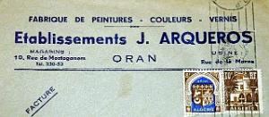 Oran enveloppes pub 1105